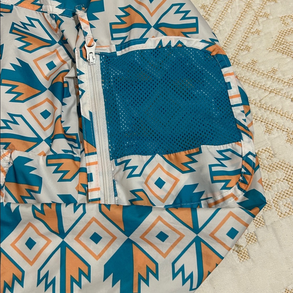 Columbia Geometric Patterned Pullover Windbreaker - image 4